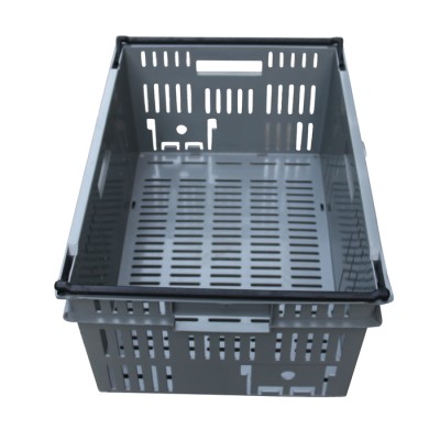 Plastic Hot Sale Colored 600*400mm mesh Fruit and Vegetable Basket, Crates and Box