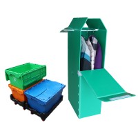 widely use stackable box,wardrobe moving plastic box and grey moving box