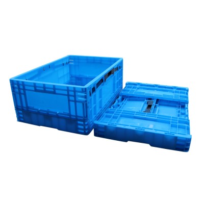 Hotsale Folding factory price large plastic turnover box moving water bottle crate containers