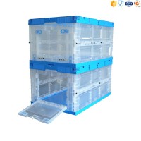 80L Collapsible Plastic stackable Storage Boxes & Bins without lid