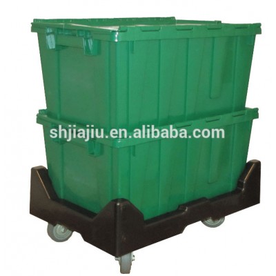 73L Plastic Material and any Use corrugated plastic tote boxes dolly