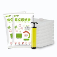 Space saving clothes storage vacuum seal bag