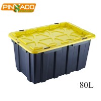 Top Quality Promotional Plastic Storage Tote Box 80L Large Storage Trunk