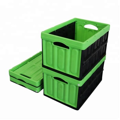 Colored Storage Bins with Lids Container Plastic  Fold up Storage Boxes for Home Use