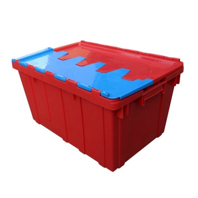 industrial stackable and nestable plastic storage container box