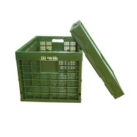 farm use foldable container 31.49"x22.83"x19.68" heavy duty PP Plastic perforated Type storage crates for agriculture